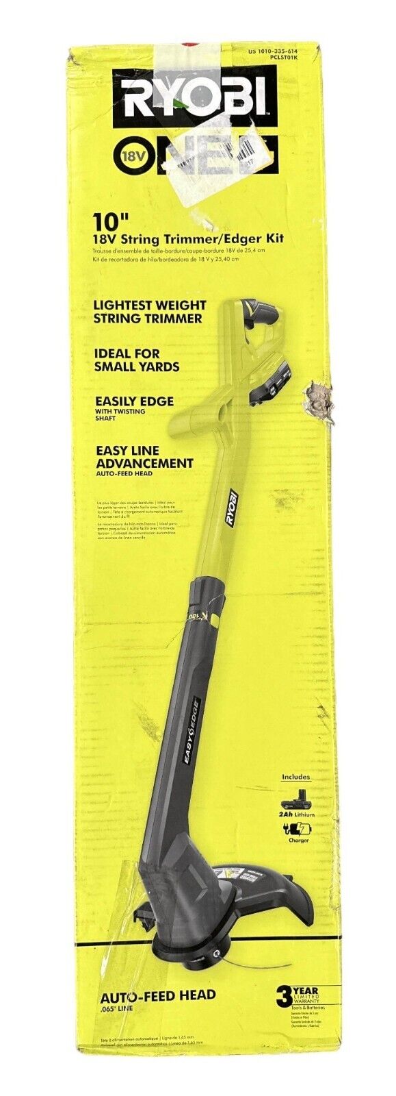Ryobi ONE+ 18V 10" Cordless String Trimmer / Edger - PCLST01K, MISSING SCREW-