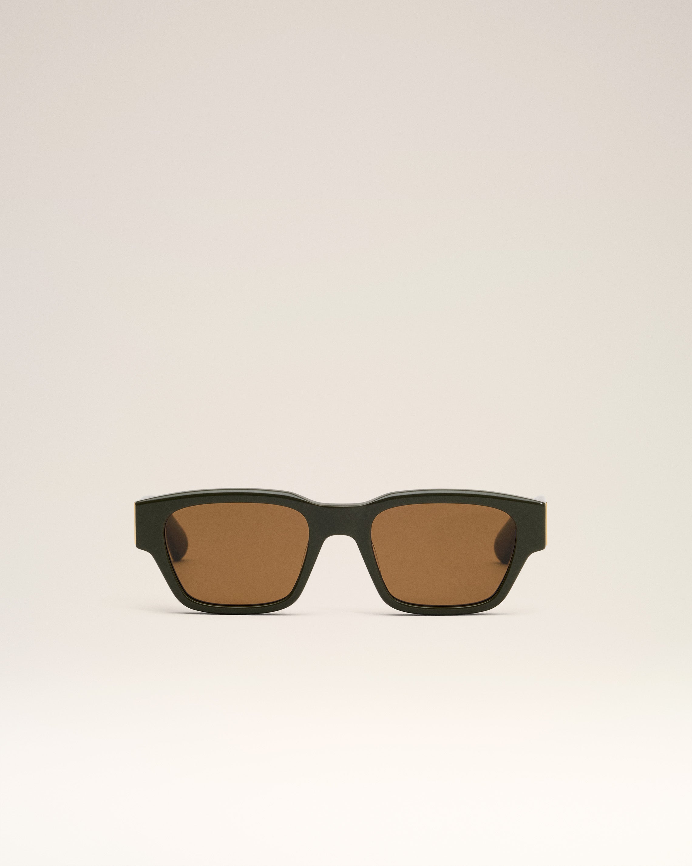 Ami Alexandre Mattiussi Khaki 75009 Sunglasses Green In Khaki