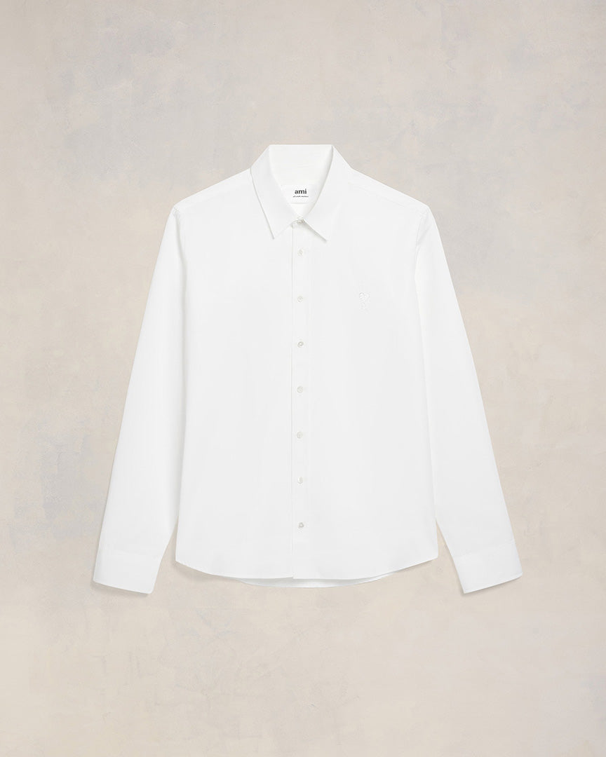 Ami Alexandre Mattiussi Ami De Coeur Classic Shirt White