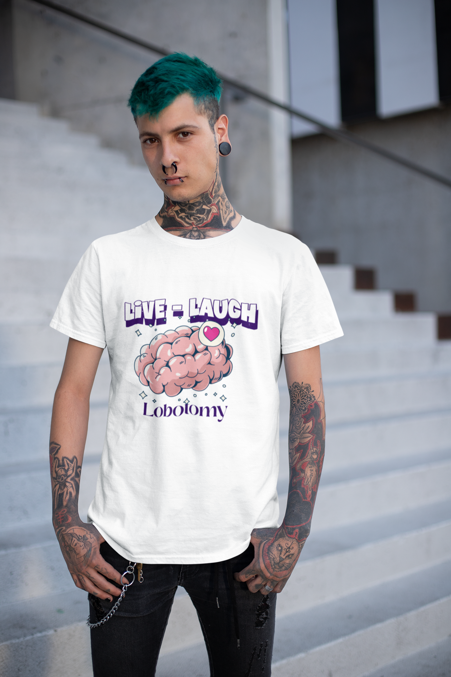 Live, Laugh, lobotomy tee