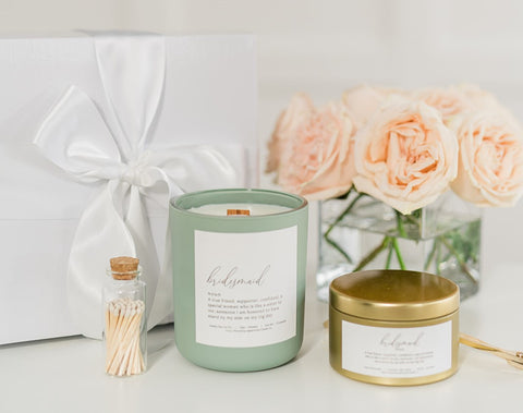 Bridesmaid Proposal Boxes with Candles