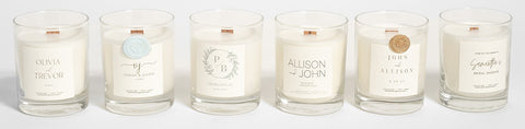 Custom Scented Wedding Candles