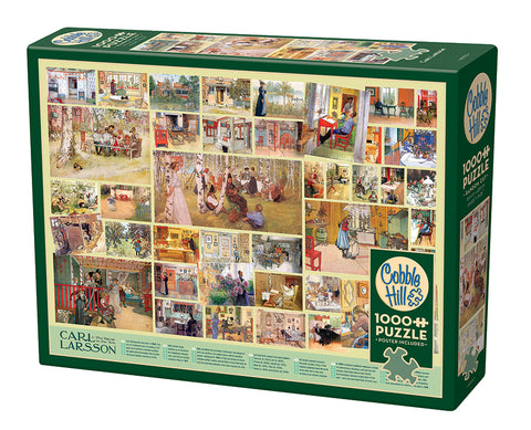 box of Cobble Hill puzzle with Carl Larsson collage of his paintings.