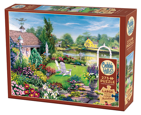 Box of By the Pond Easy Handling puzzle of garden scene