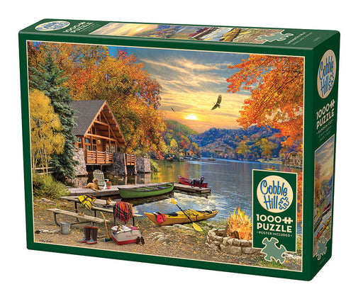 Cobble Hill Fly Fishing Jigsaw Puzzle Multicolored 1000 pc - Ace