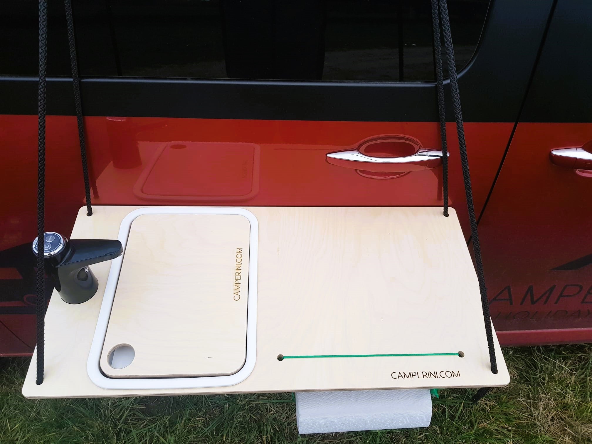 Se Camperini MINIMAL - Hængende køkkenbord - Minimal + Tilbehør hos Offgridconnection
