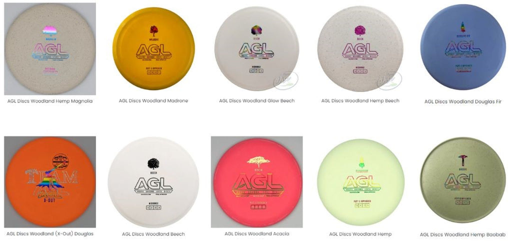 Eco-Friendly Disc Golf: Reducing Waste and Enhancing Play,AGL Discs Woodland,20-60% recycled plastic,recycled plastic and recycled rubbe