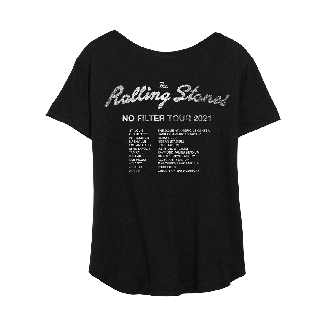 No Filter 2021 USA Flag Tongue Washed T-Shirt - The Rolling Stones
