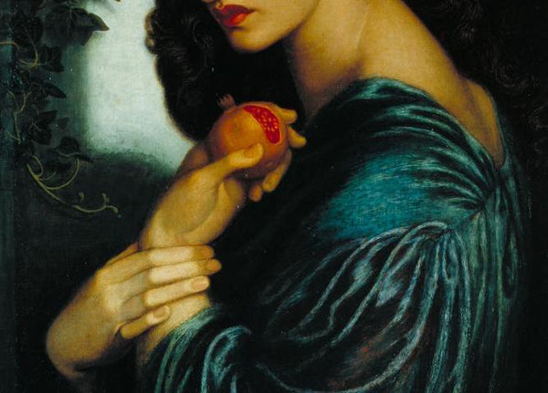 Detail from Proserpine by Rossetti (1874)