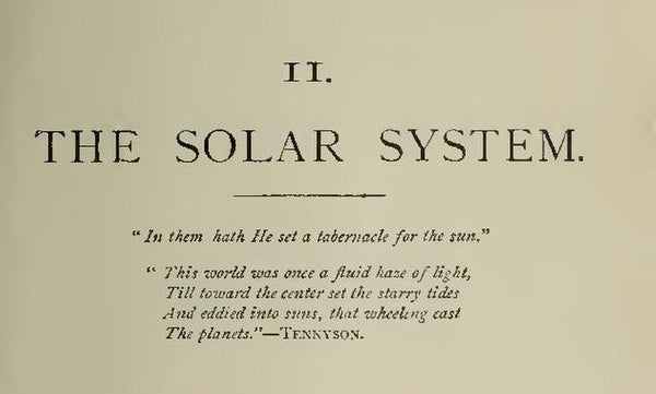 The Solar System from an 19th century book