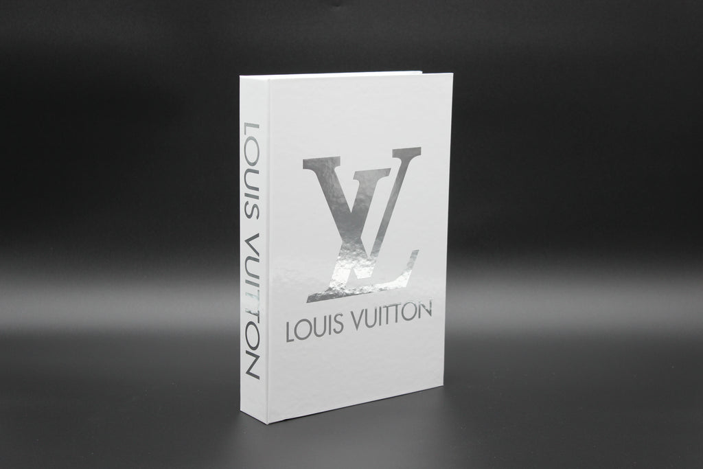 Decorative Book Boxes (Louis Vuitton White Silver )