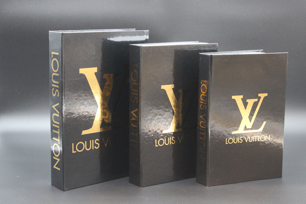 Decorative Book Boxes ( Louis Vuitton Silver Black ) – vugadesigns