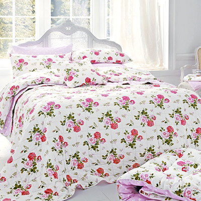 Cath Kidston Antique Rose Bouquet Duvet Cove Luxury Linen