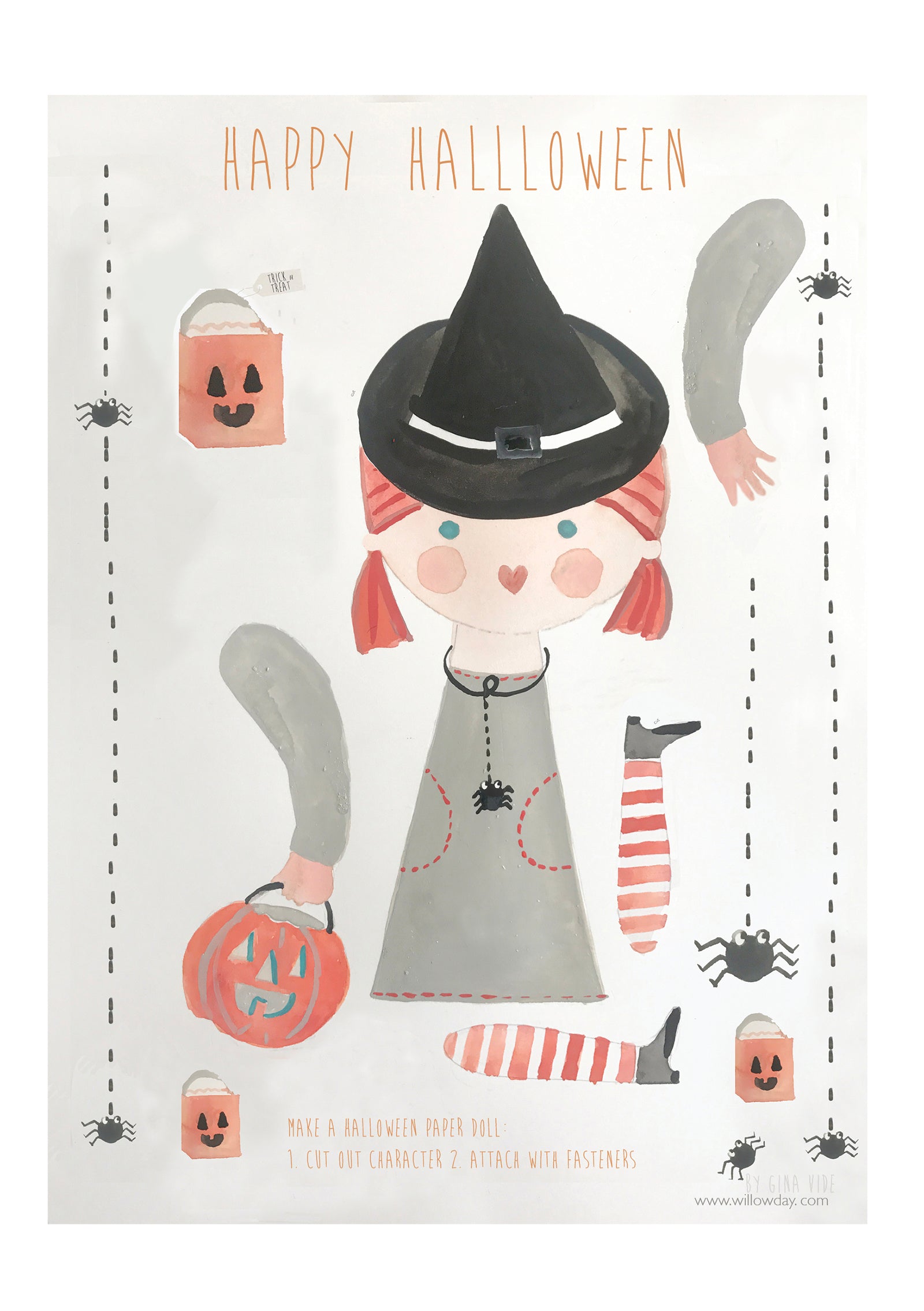 Halloween Puppet_POSTCARD for BLOG