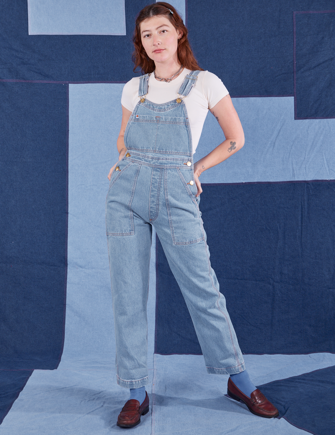 Indigo Denim Original Overalls - Light Wash