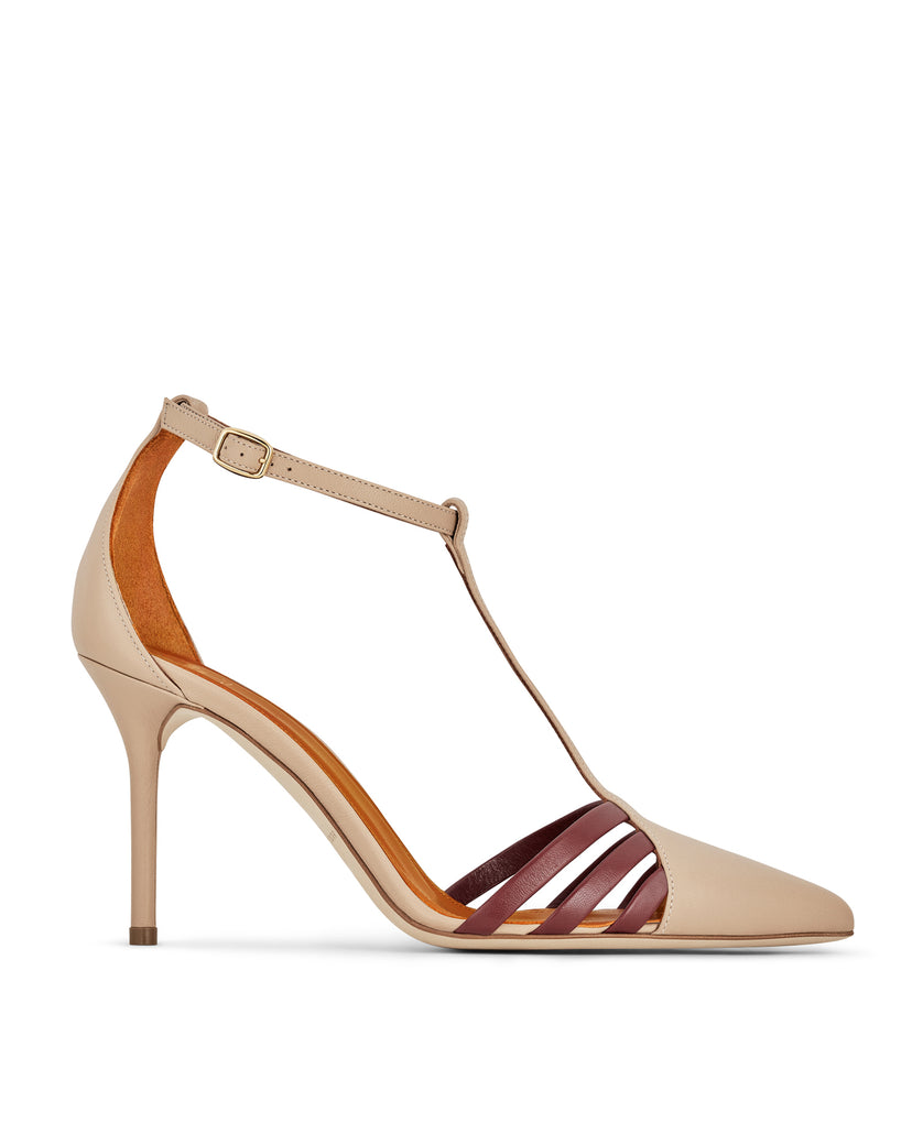 Ila Nude T-Bar Heels: Women's Designer 