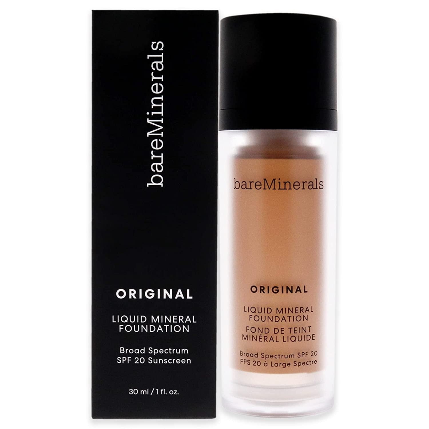 Original Liquid Mineral Foundation Broad Spectrum Spf 20 Fair Ivory 02, 1.0 Ounce