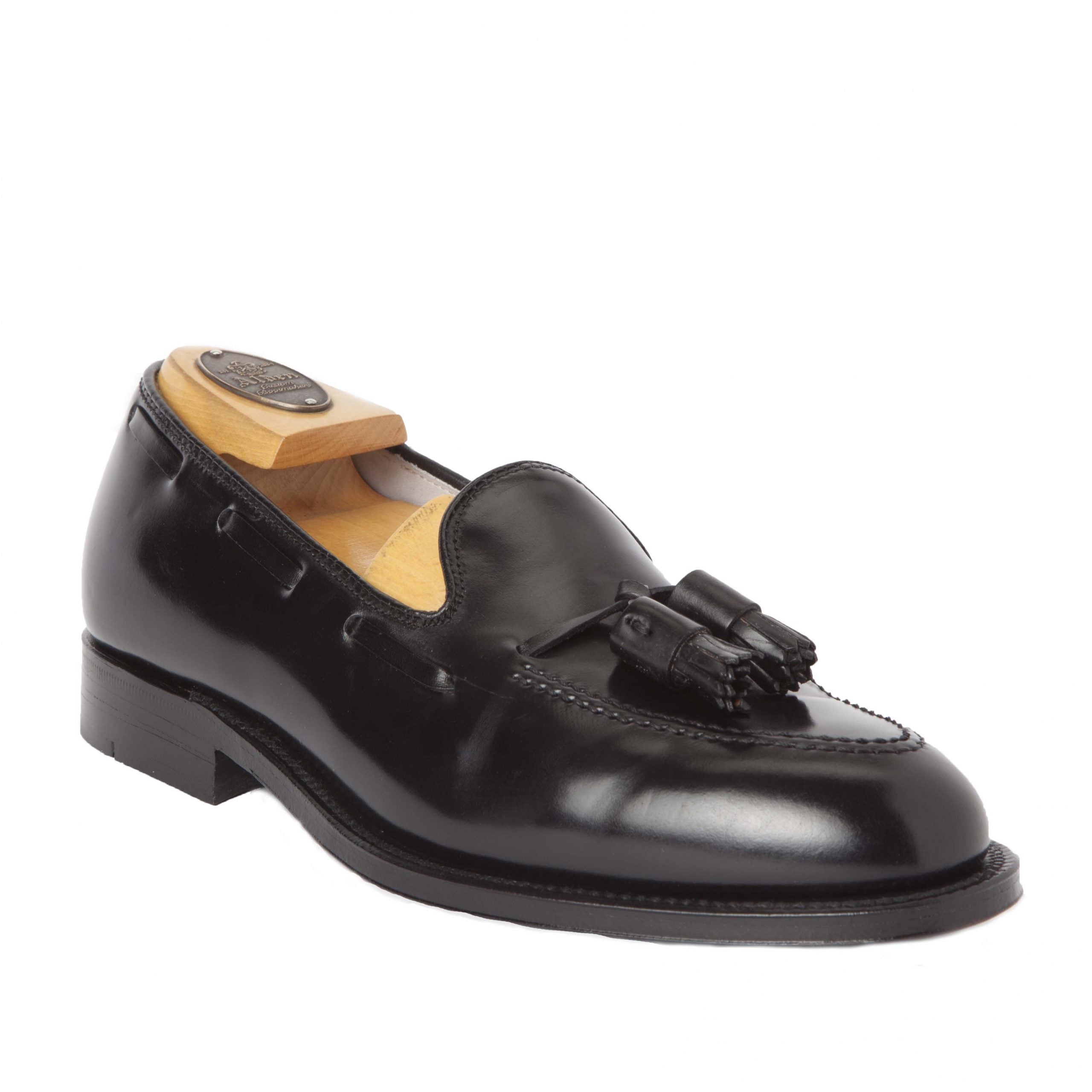 6845 - Full Strap Loafer in Black Shell Cordovan