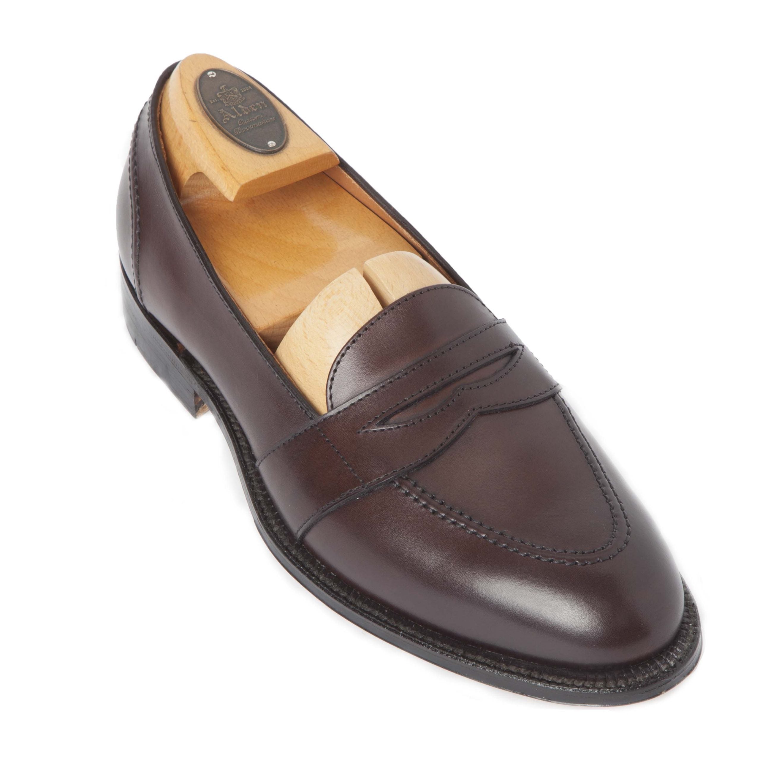 681 - Full Strap Loafer in Black Calfskin