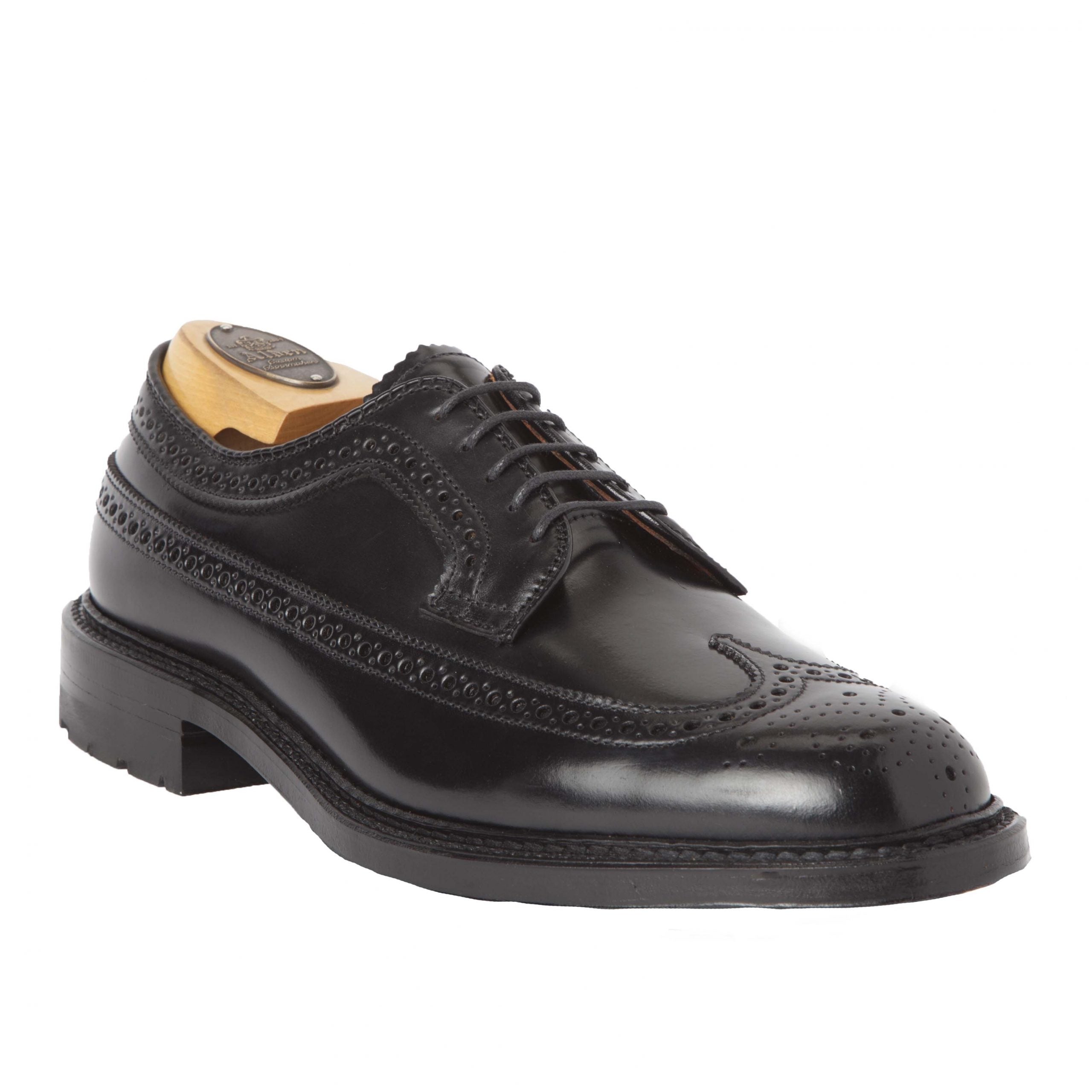 9751 - Long Wing Blucher in Black Shell Cordovan