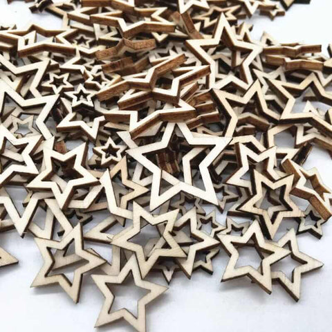 Wooden Star Shapes