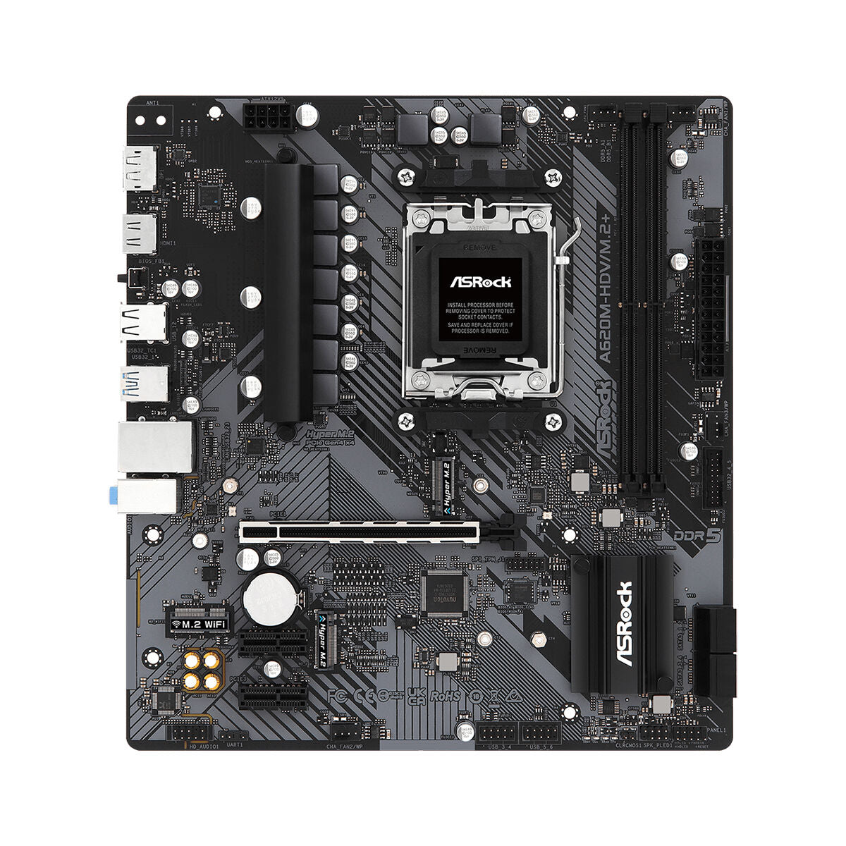 Motherboard ASRock A620M-HDV/M.2+ AMD AMD AM5-0