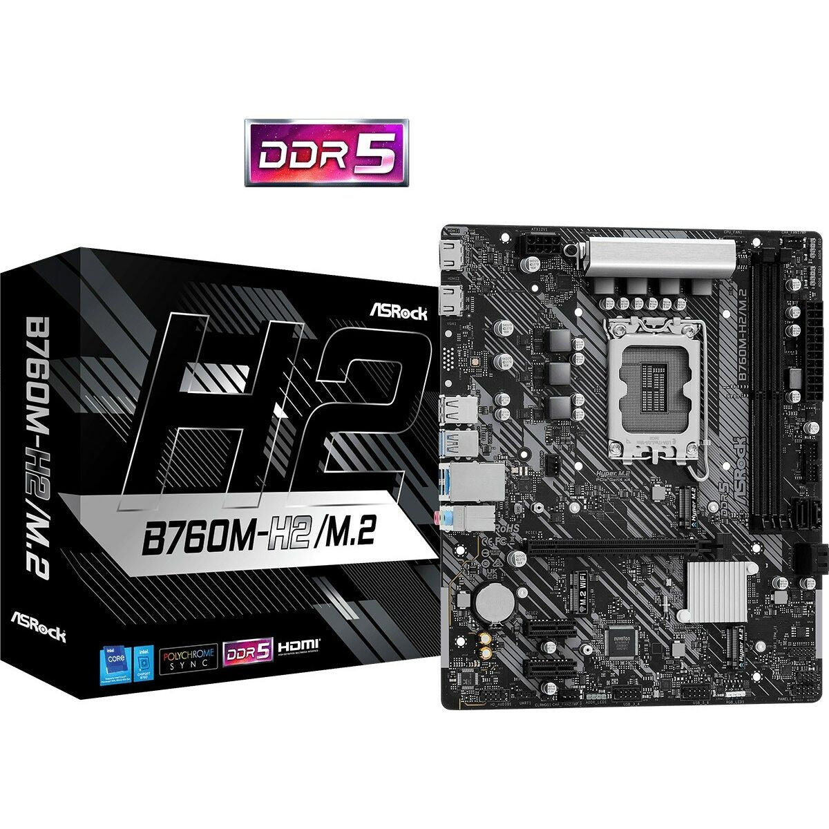 Motherboard ASRock B760M-H2/M.2 LGA 1700 Intel B760-0