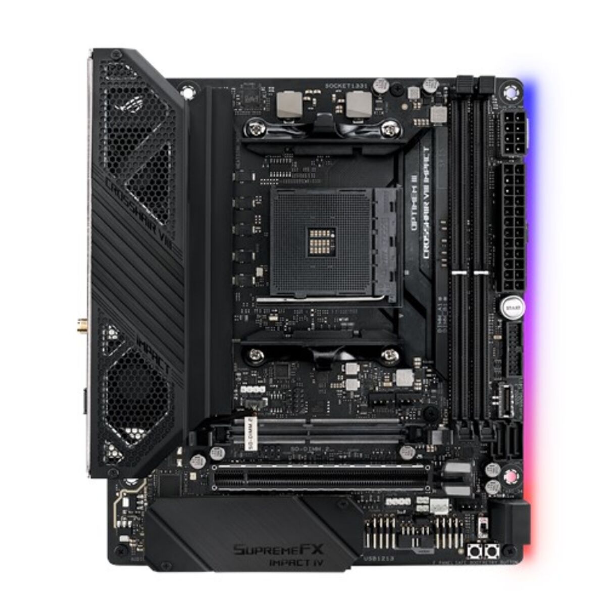 Motherboard Asus ROG CROSSHAIR VIII IMPACT X570 AMD AM4 AMD X570 AMD-0