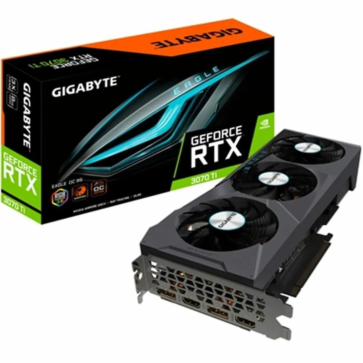 Graphics card Gigabyte GV-N307TEAGLE OC-8GD 8 GB RAM GeForce RTX 3070 Ti - IGSI Europe Ltd