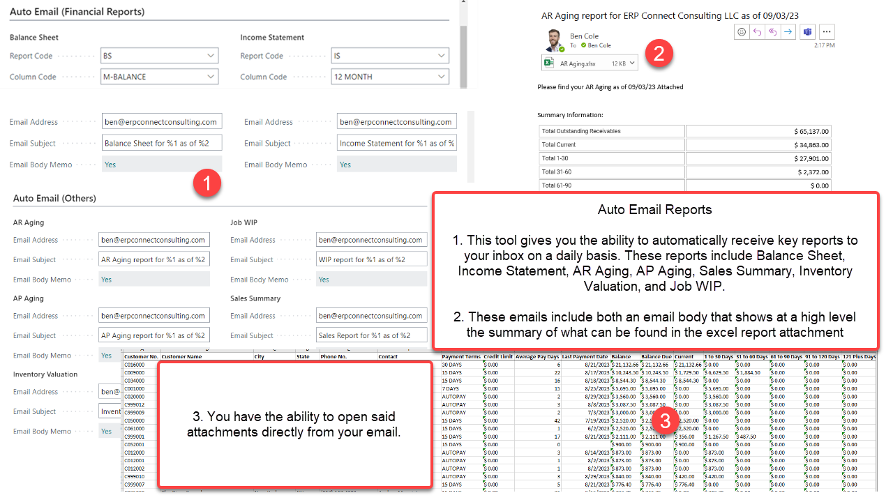 Advanced Accounting (AAC) - Auto Email Reports screenshot