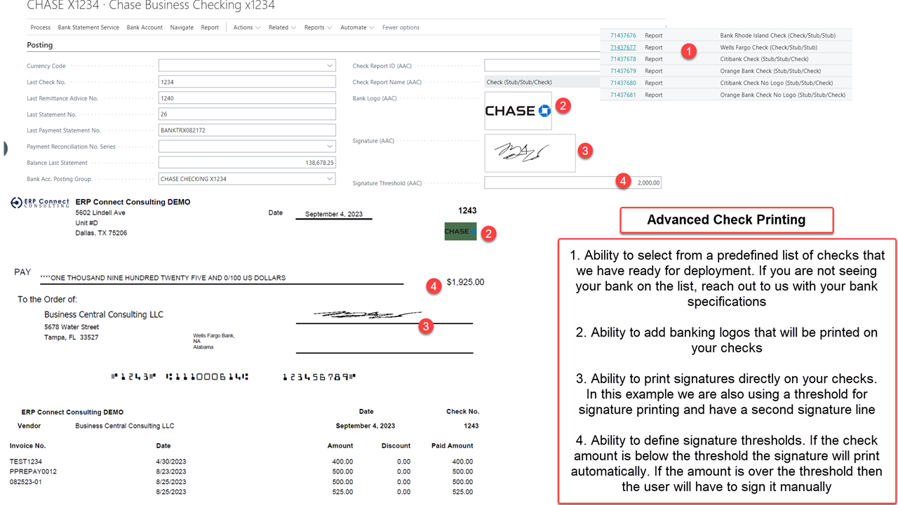 Advanced Accounting (AAC) - Advanced Check Printing screenshot