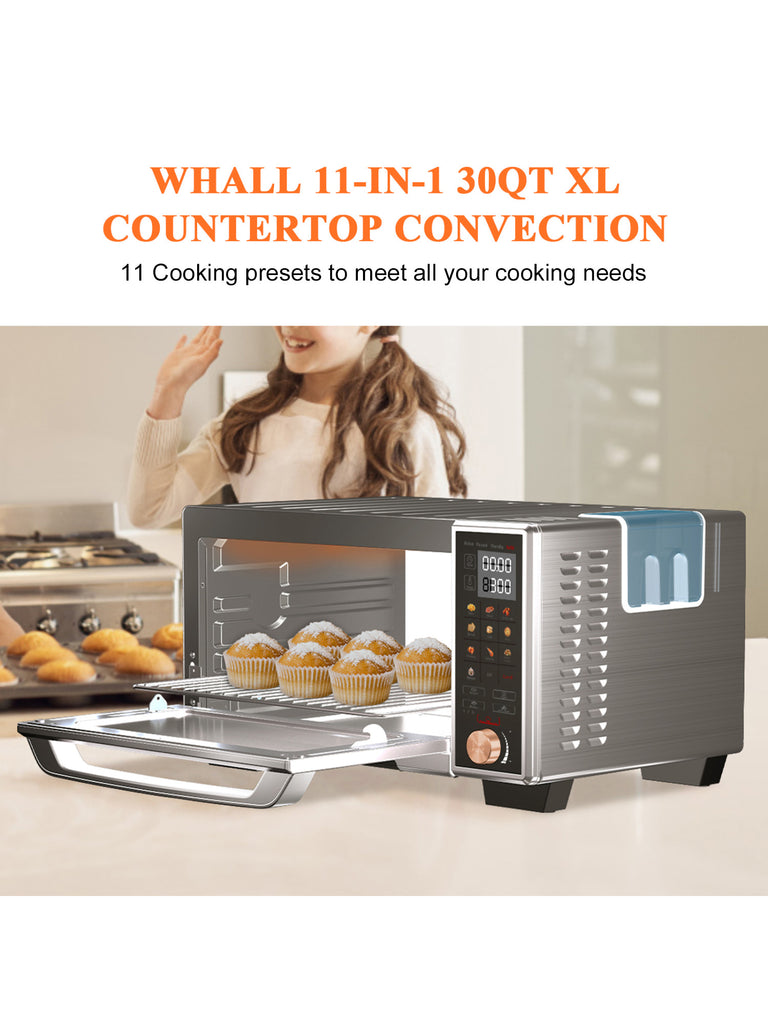 WHALL Air Fryer Oven, 30-Quart Smart Convection with Steam Function, 1 –  Whall