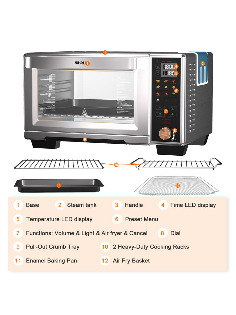 Air Fry Toaster Oven Cooking Chart