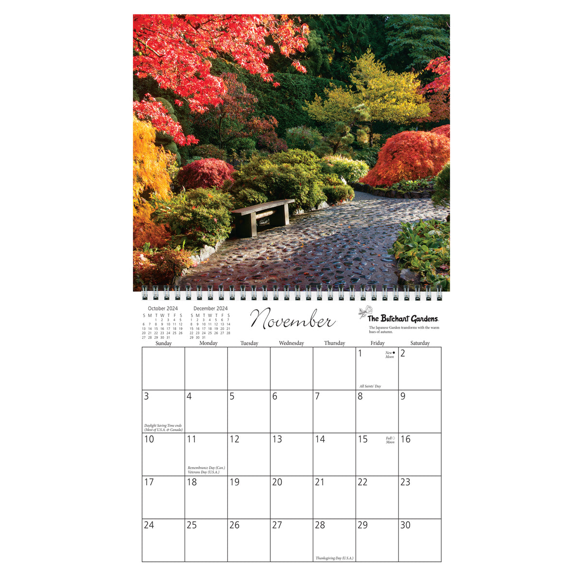 BUTCHART GARDENS CALENDAR COIL 2024 The Butchart Gardens Seed & Gift