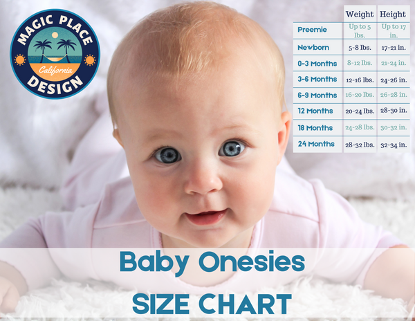 100% cotton baby onesies size chart magic place design