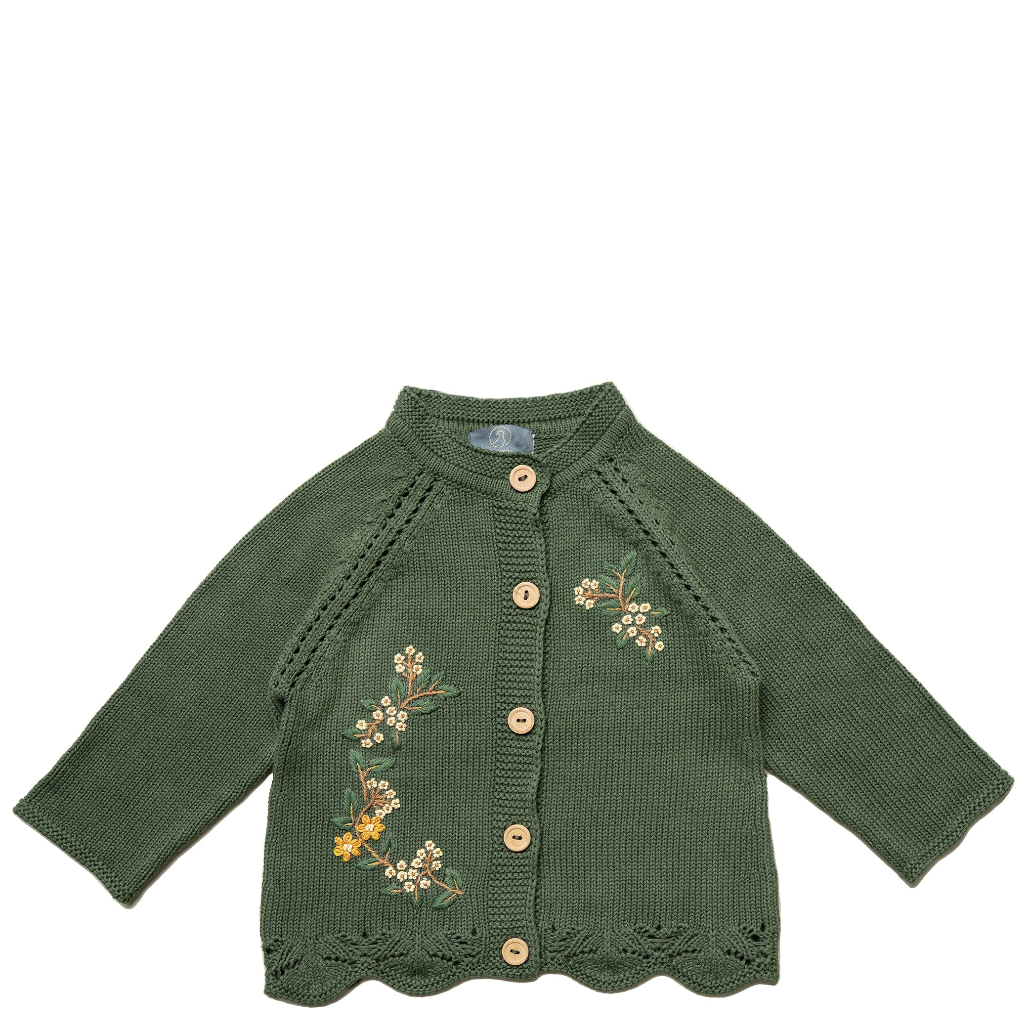 Billede af Elna cardigan, bronzegrøn - Bronze green / 86