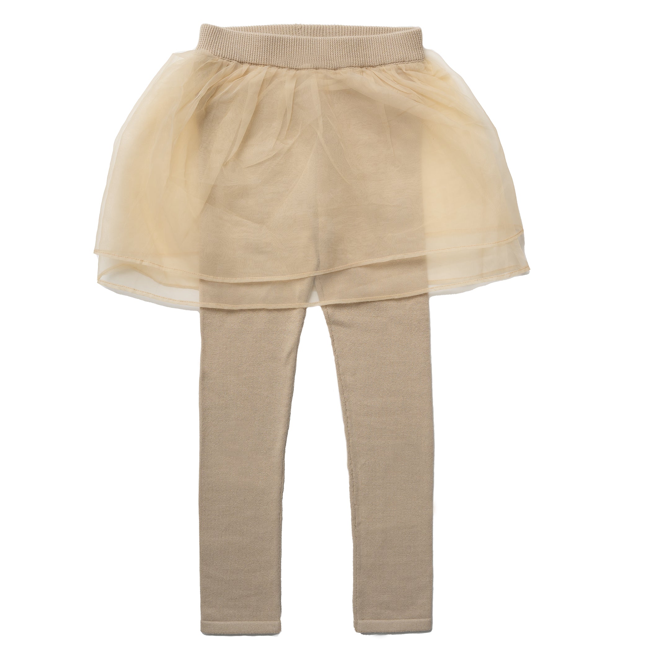 Se Karla leggings, cream - Creme brulee / 98 hos Hanevild