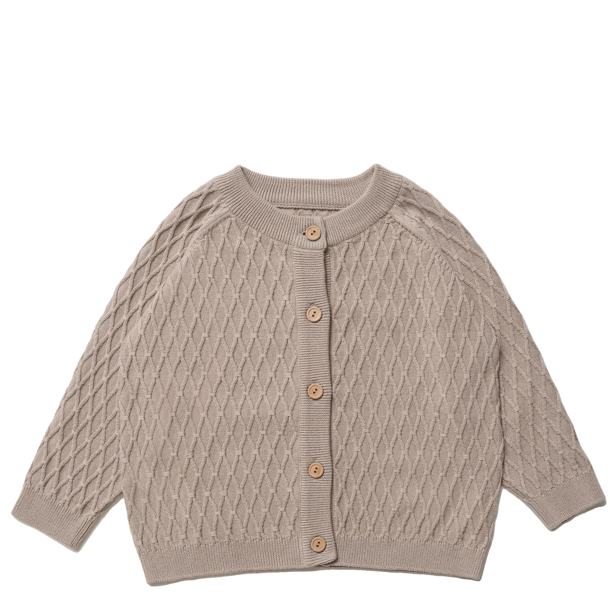 Billede af Theo cardigan, sand - Grey, warm / 86