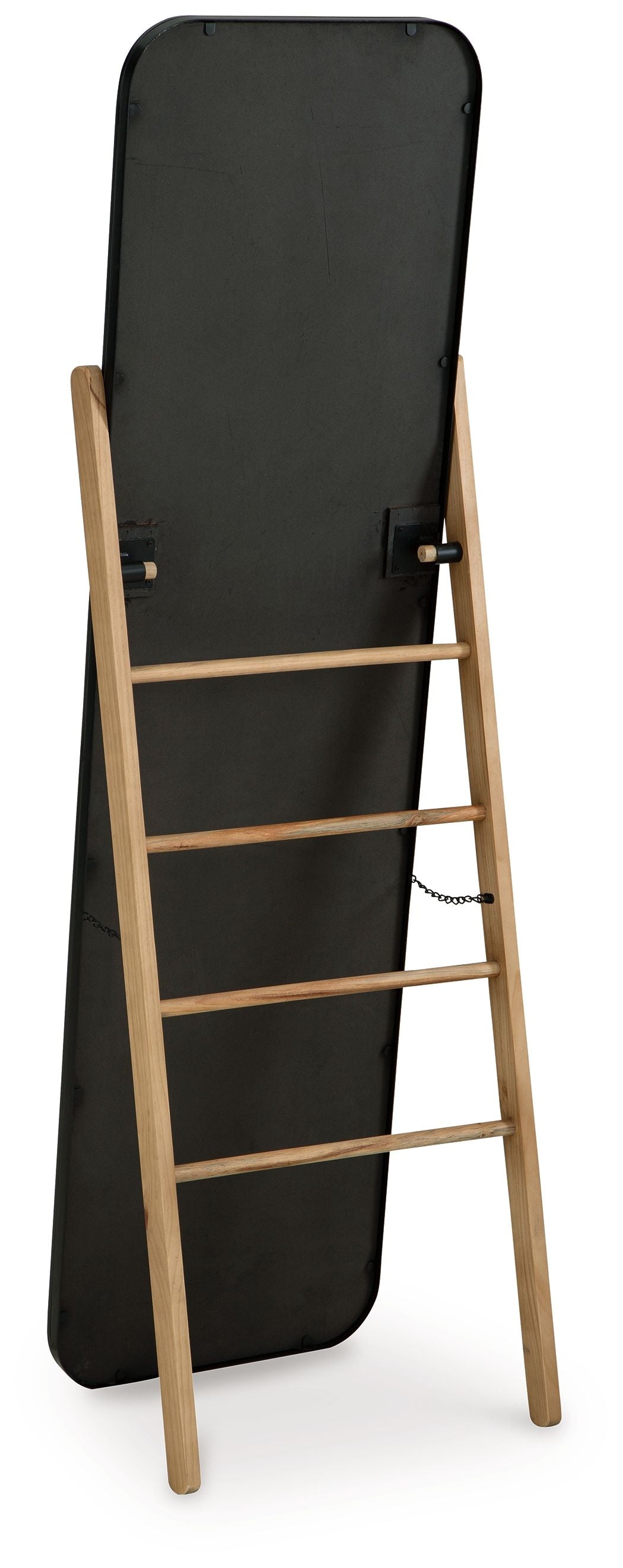 Bronick Floor Mirror in Black / Brown