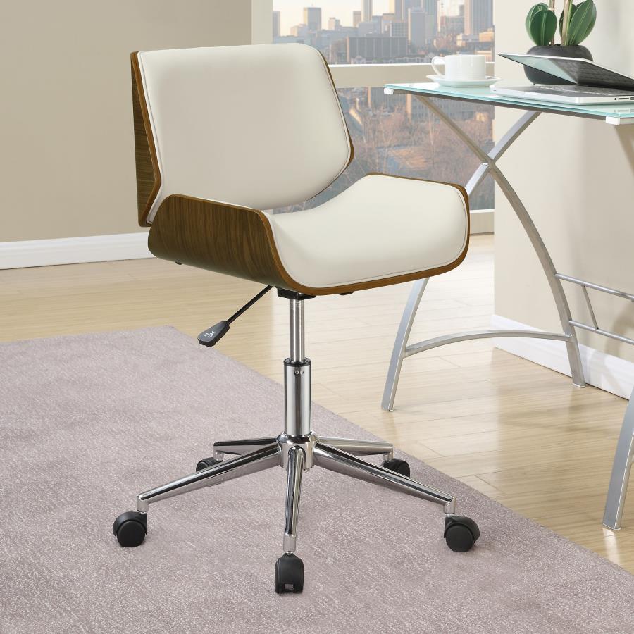 Addington Upholstered Office Desk Chair with Adjustable Features