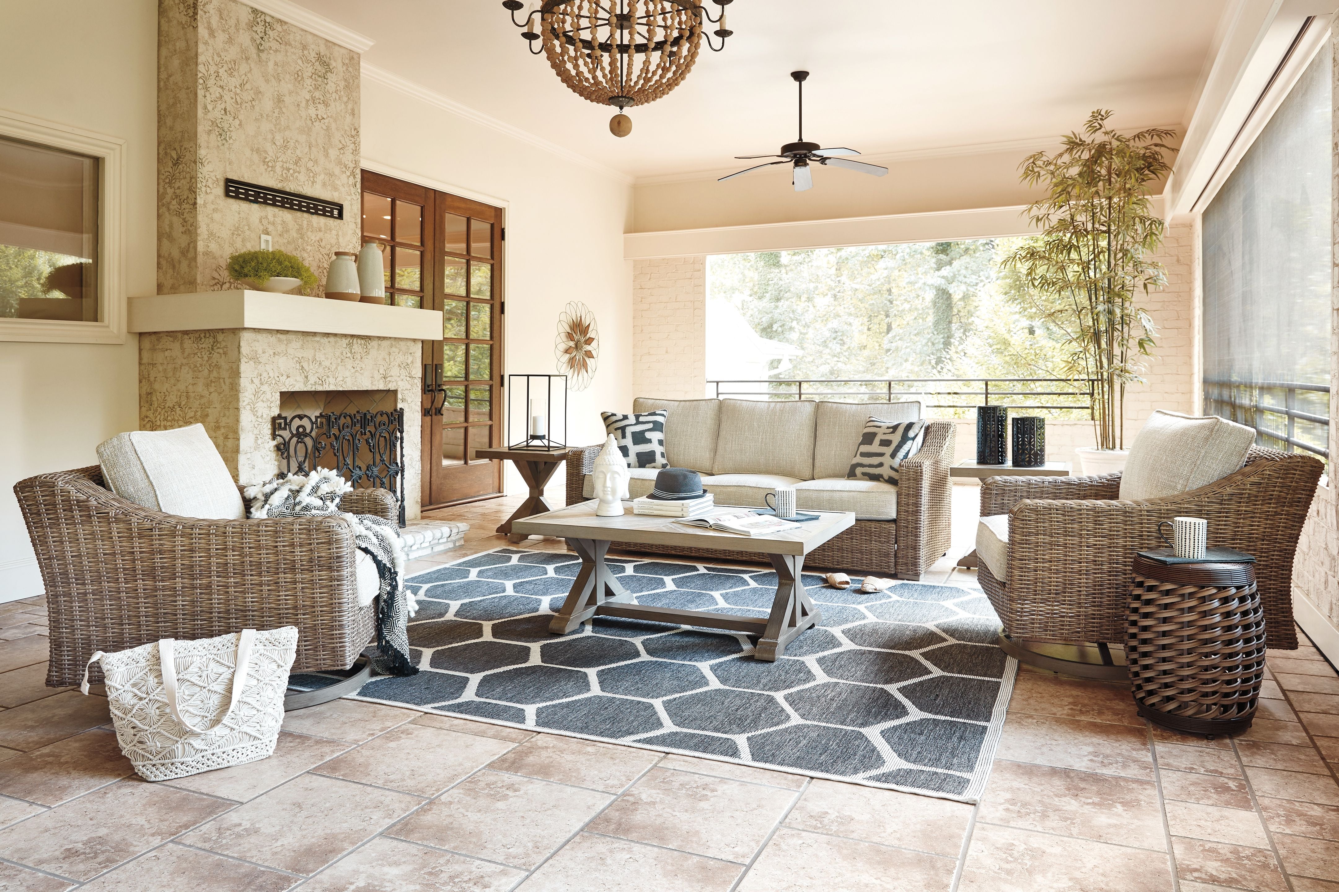6-Piece Beige Beachcroft Lounge Set