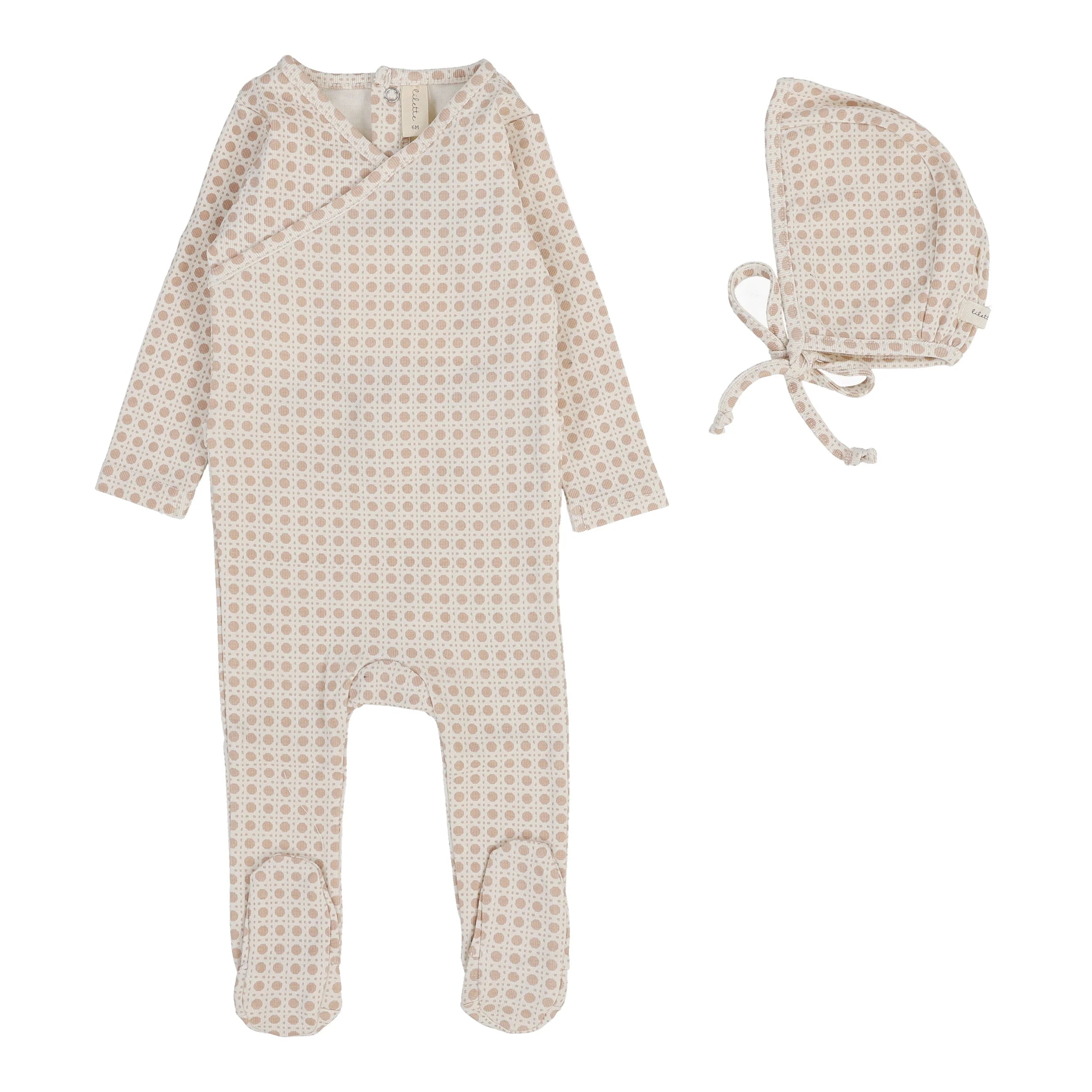 Woven Print Footie Set