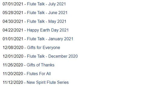 Flute Talk Archives