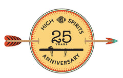 Logotipo do 25º aniversário da High Spirits Flautas