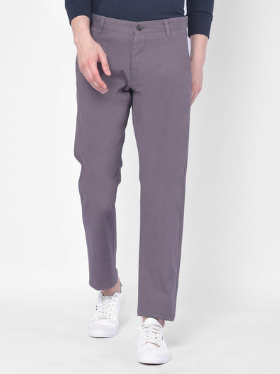 Men's Cotton Lycra Regular Fit Trouser