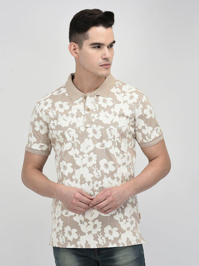 Floral polo t-shirt