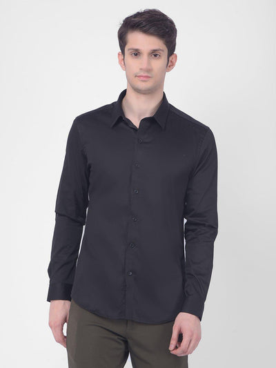 Men's Solid Full Sleeve Slim Fit Shirt