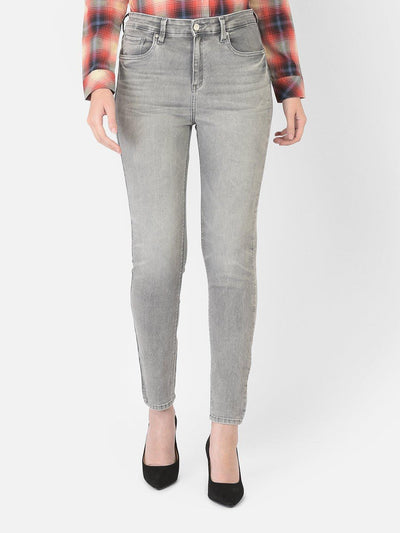 Women's Grey Elite Fit Jeans: