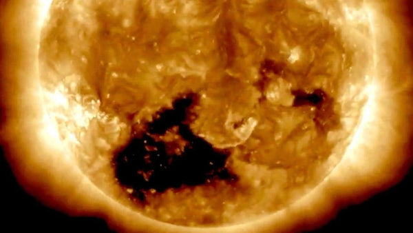 solar image showing a coronal hole