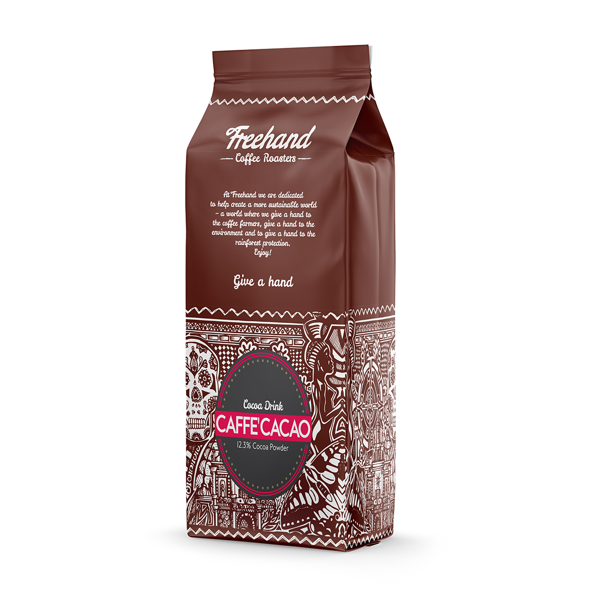 Se Freehand Caffe´ Cacao Kakao - 1 kg. hos Freehand Coffee Club
